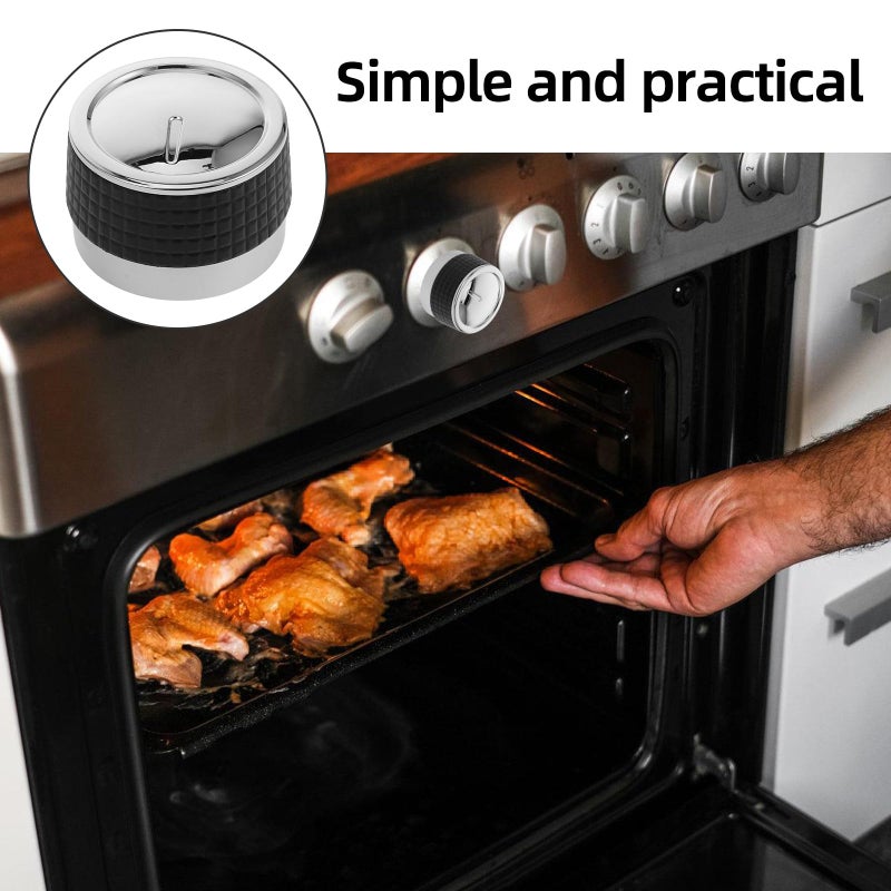 Universal Gas Grill Burner Knobs Replacement 4Pcs Black Plastic 8mm Non Slip Grip - Image 4