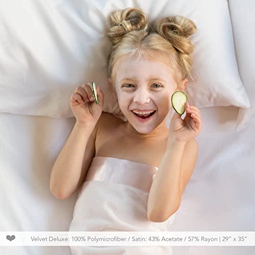 Little Giraffe Baby Blanket - Velvet Soft Blanket with Satin Trim - Baby Stroller Blanket - Newborn Baby Essentials & Baby Gifts - 29x35" - Cream - Image 4