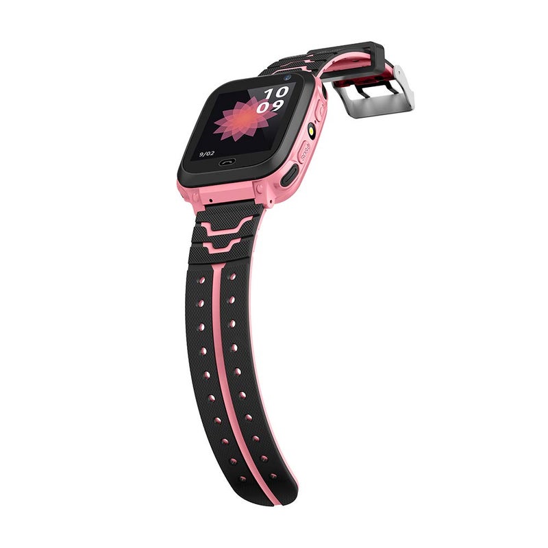 كلاراكو ساعة ذكية مزودة بمنبه وجهاز تتبع GPS وجهاز مراقبة عن بعد وساعة منبه للأطفال مزودة بكاميرا وفتحة بطاقة SIM وبطاقة TF (وردي) - Image 5