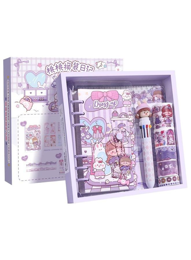 Bluejw Kaba Bear Hand Account Book Suit Gift Box Cute Girl Hand Account Sticker Goo Card Material Full Set Of Walking Stick Gift Pack - Image 5