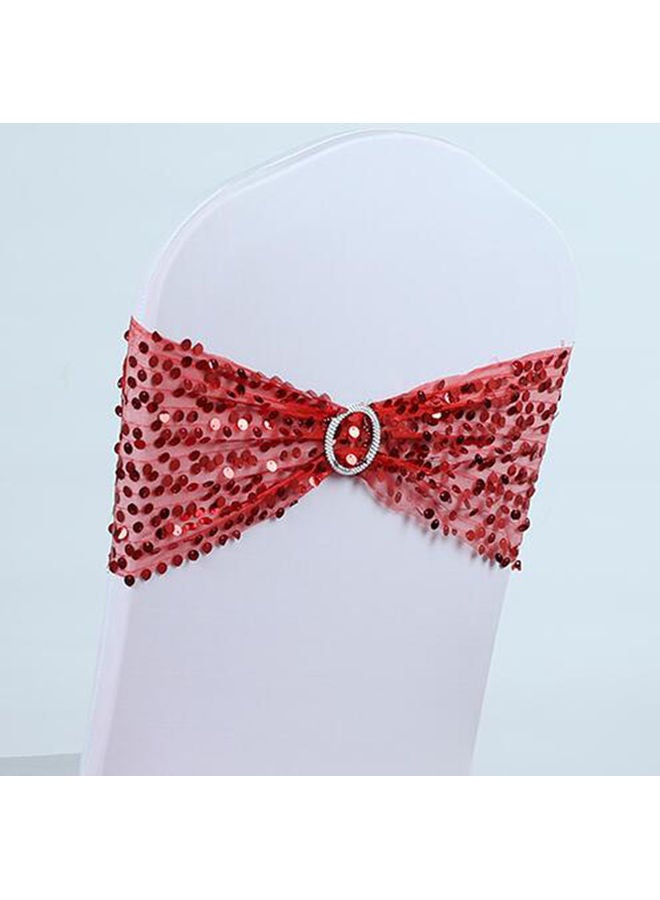 NIBEMINENT Elastic Chair Sash Bow Red - Image 1