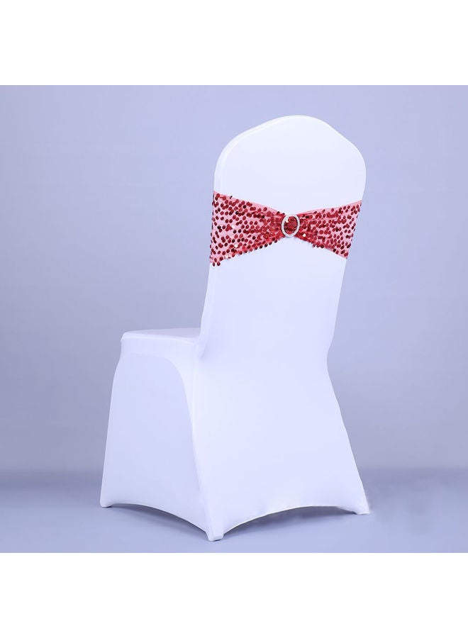 NIBEMINENT Elastic Chair Sash Bow Red - Image 2