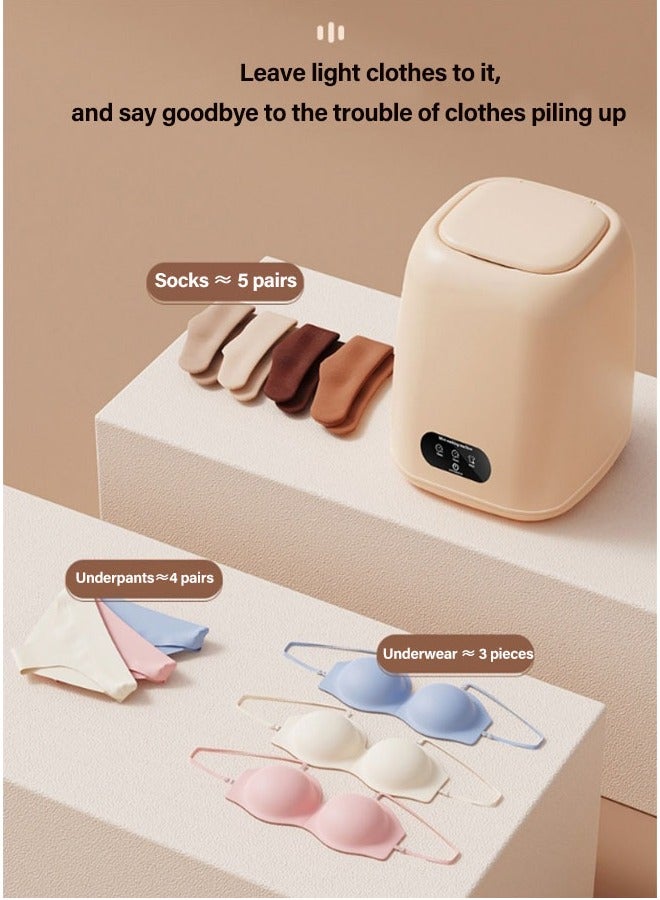 Furtey Mini Washing Machine, 9L Portable Washing Machine with Drain Basket for Apartment, Travel, Underwear, Panties, Socks, Kids - Image 2