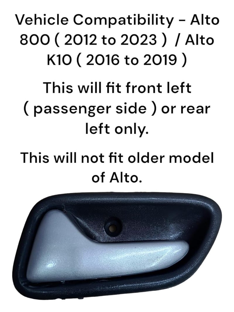 Pinzu Inner Inside Door Handle Lock RC Lever Compatible/Replacement for Alto 800 (2012 to 2023) / Alto K10 (2016 to 2019) Left Hand (Passenger Side) - Image 2