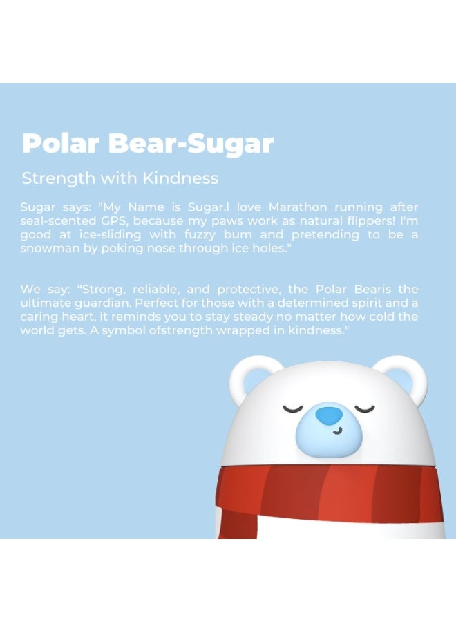 Utilife Zoofiesta Kids Water Bottle - Polar Bear Design - Leak-Proof & BPA-Free - Image 4