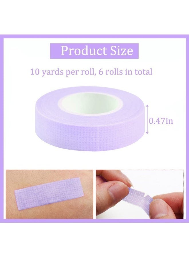 ليالي 2 لفافة من شريط تمديد الرموش، شريط للعين لتمديد الرموش، شريط من القماش المسامي القابل للتنفس لإمدادات تمديد الرموش (9 أمتار/10 ياردات) - Image 2