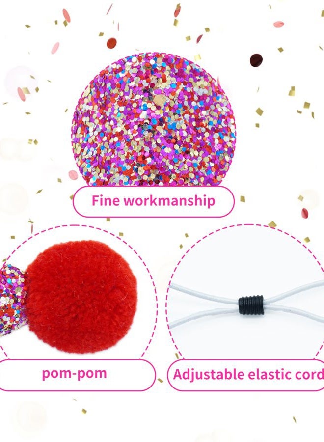 pet show 10 Pack Mini Small Dog Hats with Sequins Puppy Birthday Party Hats Cats Adjustable Holiday Hats Headband Kitten Hats Pet Grooming Costume Accessories - Image 3