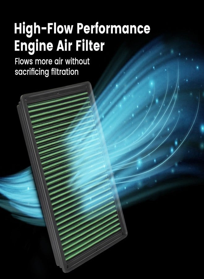 KNSPEC High Performance Engine Air Filter Washable & Reusable Increase Power Compatible with 2002-2025 Dodge/Ram 1500 Engine Air Filter (2002-2025 RAM Truck) - Image 5