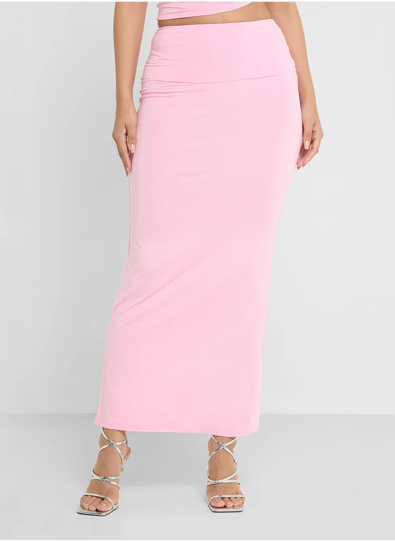 Ginger Assymetric Top & Tube Skirt Set