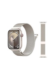 ten.tech Magnet Band Compatible with Apple Watch 41mm/40mm/38mm, Stainless Steel Watch Band for iWatch Series 1/2/3/4/5/6/7/SE 2 by Ten Tech – Starlight  - Image 1