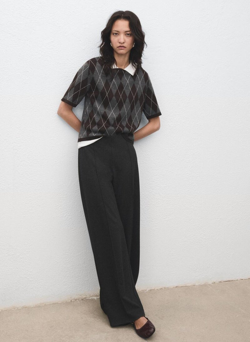 MANGO Straight-fit trousers with elastic waist - Image 3