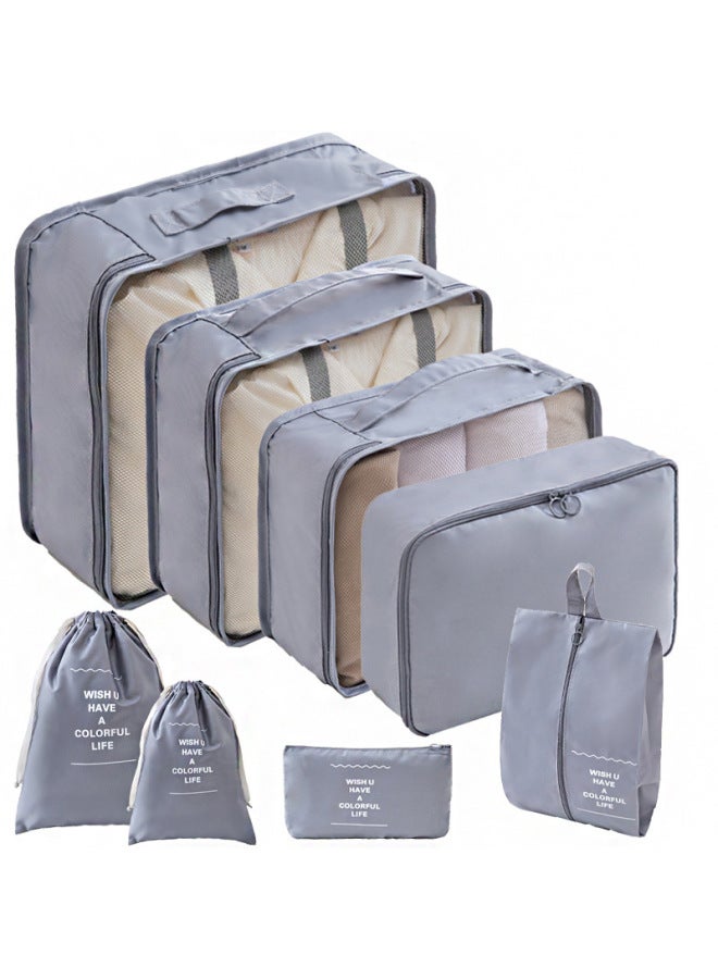 Travel Storage Bag Seven Or Eight Piece Storage Bag Waterproof Oxford Cloth Business Trip Makeup And Toiletry Storage Set