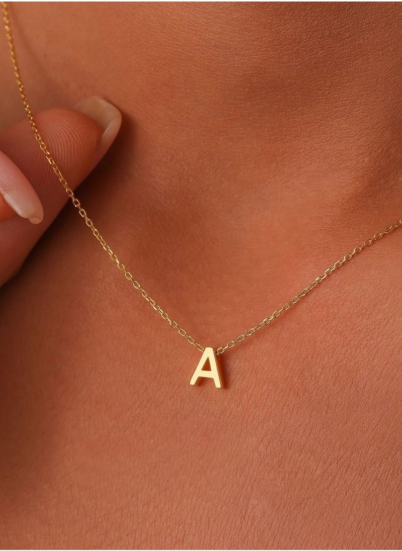 Urban Jewel - Initial Letter Necklace - "A" - Image 1