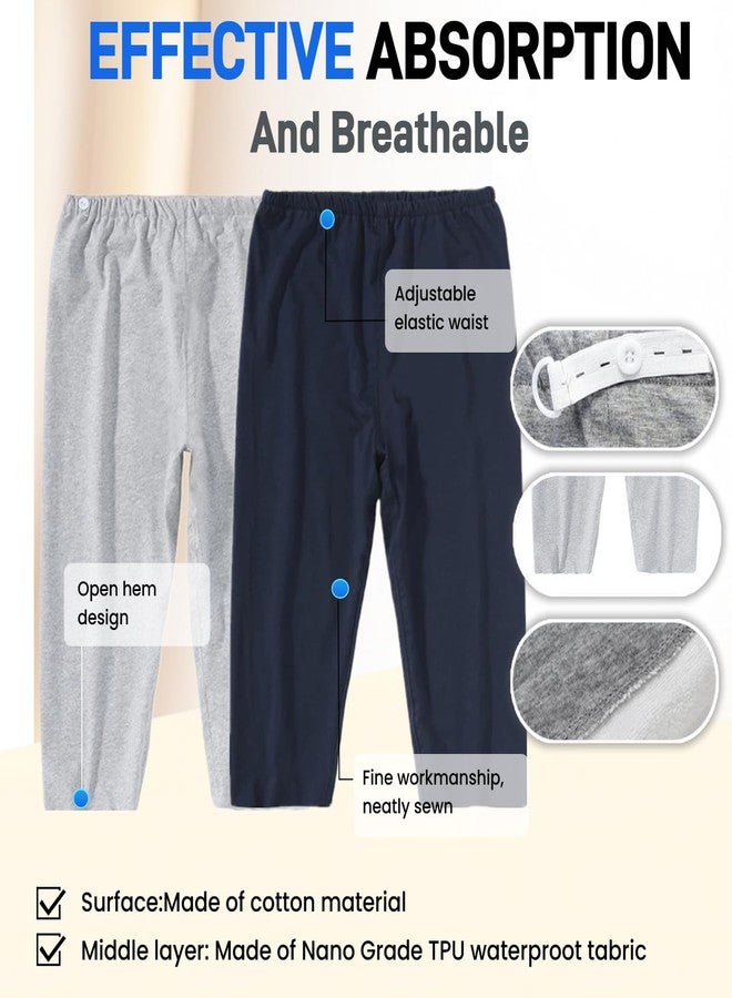 LAROTSUBA Adult Incontinence Pants,Patient Care Underwear,Adjustable Incontinence Trousers,Adult Diaper Pants,Reusable Adaptive Apparel for Adult Patients,Seniors and Women (Cropped,Blue,L - Image 5
