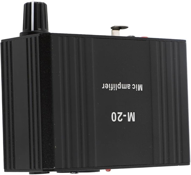 Keenso 48V ميكروفون مكبر صوتي عالي الكسب إخراج XLR منخفض الضوضاء أسود سبائك الألومنيوم - Image 2