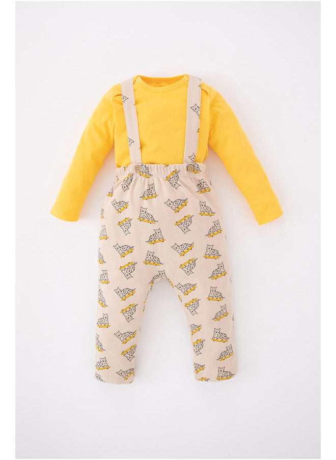 DeFacto - BabyBoy Regular Fit Envelope Neck Long Sleeve Knitted Set - 2 Piece - Image 1