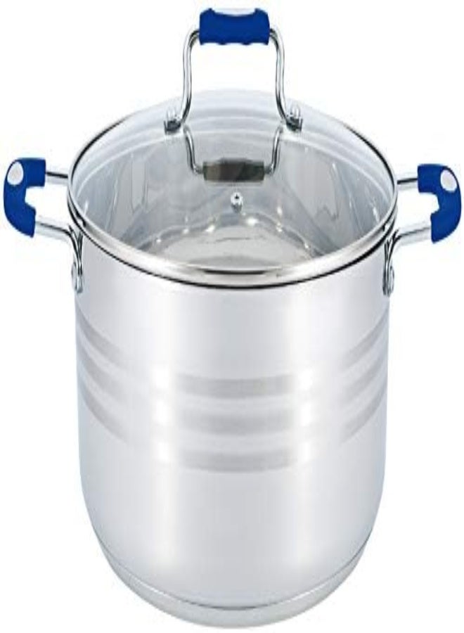 AKDC Wilson Stainless Steel Casserole With Blue Color Silicon Handle Gs-024 - Image 2