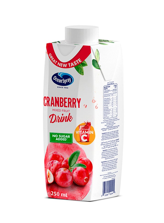 Ocean Spray Cranberry Mixed Fruit Drink With No Added Sugar 250ml - Image 3