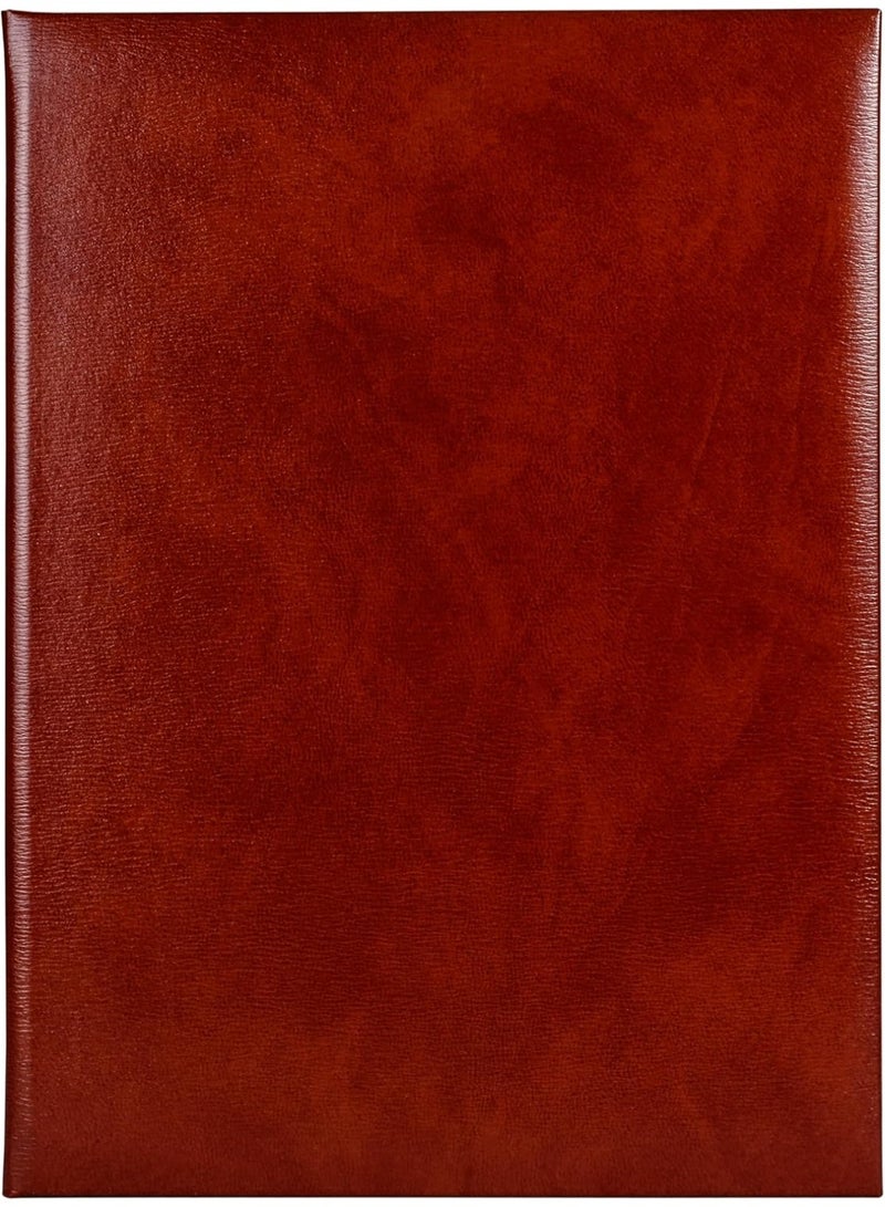 FIS Certificate Folder A4 Bonded Leather With Gift Box, Brown Color - FSCLCERTBOXBR. - Image 1