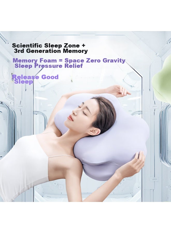 Sleephero Deep Sleep Cloud Pillow, Cervical Pillow For Adults, Specially Designed For Neck Problems, 80d Space Memory Foam Pillow - Image 4