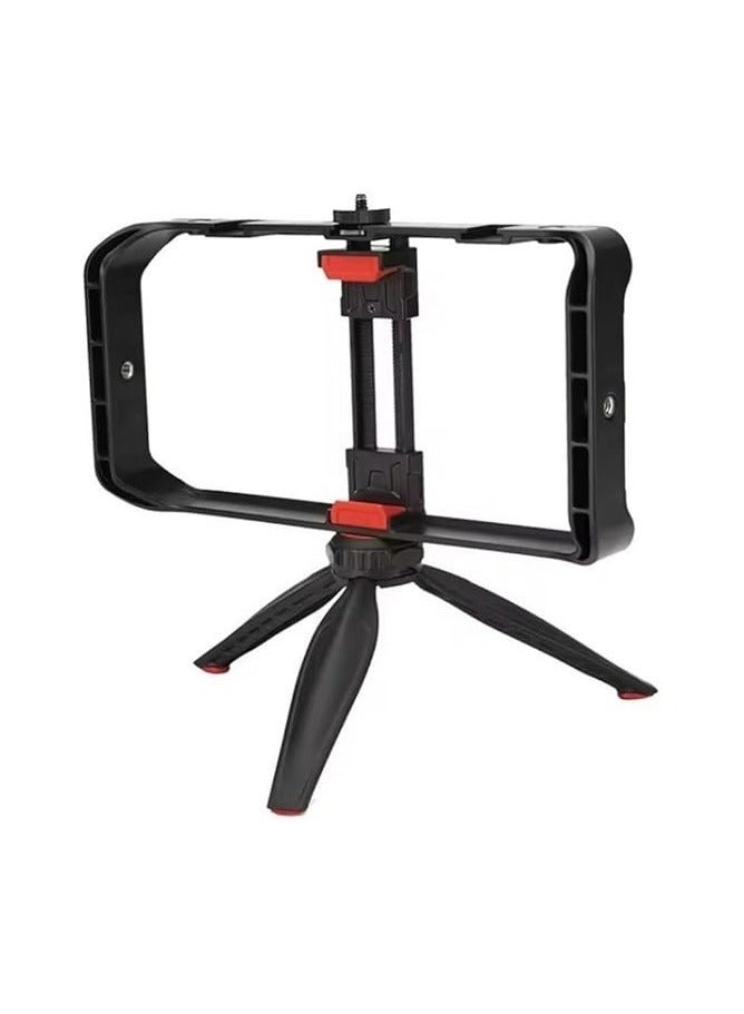 JMARY MT-33 Phone Stand Tripod ABS Video Recording Vlog Mobile Phone Rig Cage - Image 1