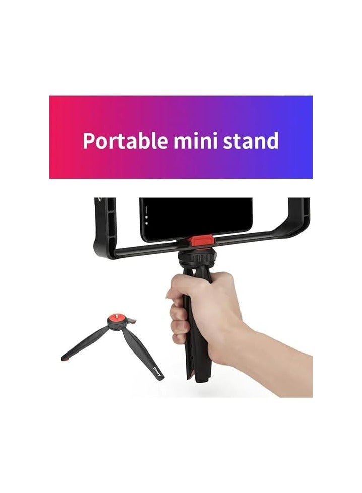 JMARY MT-33 Phone Stand Tripod ABS Video Recording Vlog Mobile Phone Rig Cage - Image 5
