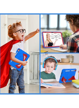 حافظة أطفال لجهاز iPad الجيل العاشر 2022 مقاس 10.9 بوصة مع حامل قلم، حافظة متينة مقاومة للصدمات للأطفال لجهاز Apple iPad 10 Gen 2022 (أزرق-أحمر) - view 3
