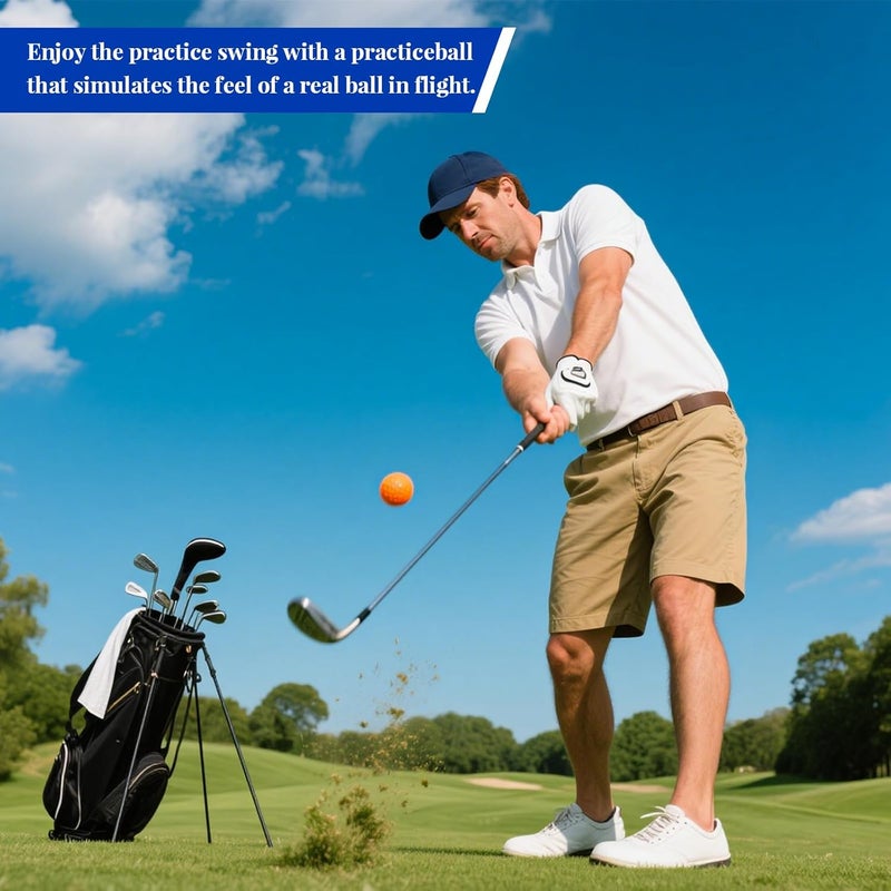 Bac-kitchen 40 Pack Foam Golf Practice Balls - Realistic Feel and Limited Flight Training Balls for Indoor or Outdoor - Image 5