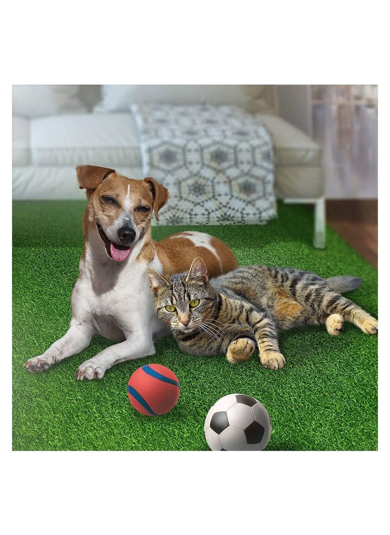 LINGWEI Artificial Grass Green Carpet Garden Lawn Landscape Balcony Synthetic Turf Thick Fake Mat Pet Pad 2x2m  - Image 3