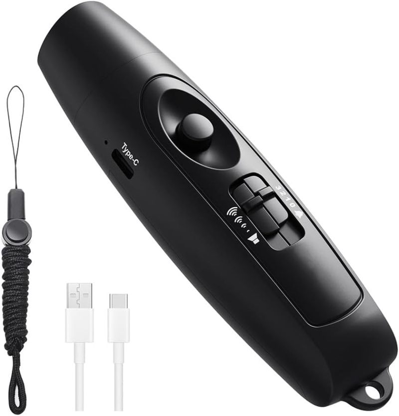 USB Rechargeable Electronic Whistle: 3 High-volume 120-150 dB Tones, Mouth-contact Free, ABS Material - LED Light, Ergonomic Design for Referees, Coaches, Outdoor Sports, Emergency Scenarios - Image 2