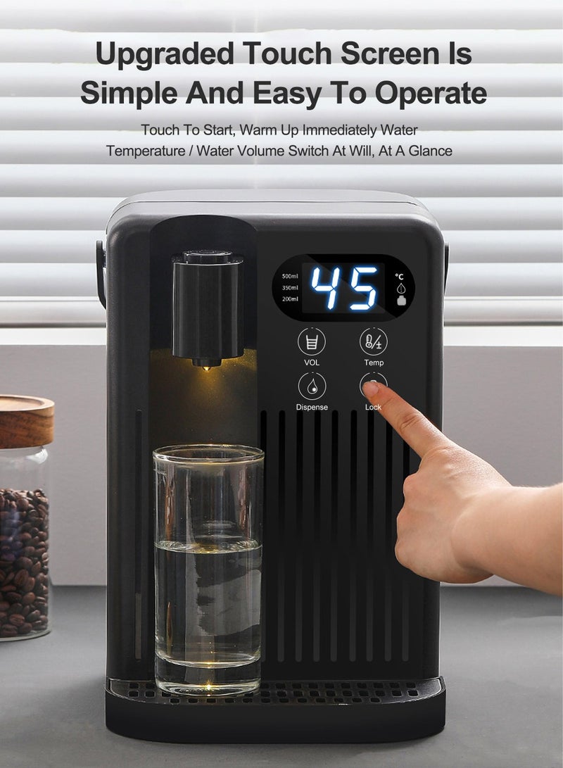 ET-LIFE Water Dispenser, Countertop Instant Hot Water Filter Dispenser, 12 Temperature Settings from Hot, 3L Large Capacity, Temp Safety Lock, Hot Water Dispenser for Home Kitchen Offices Dorm - Image 2