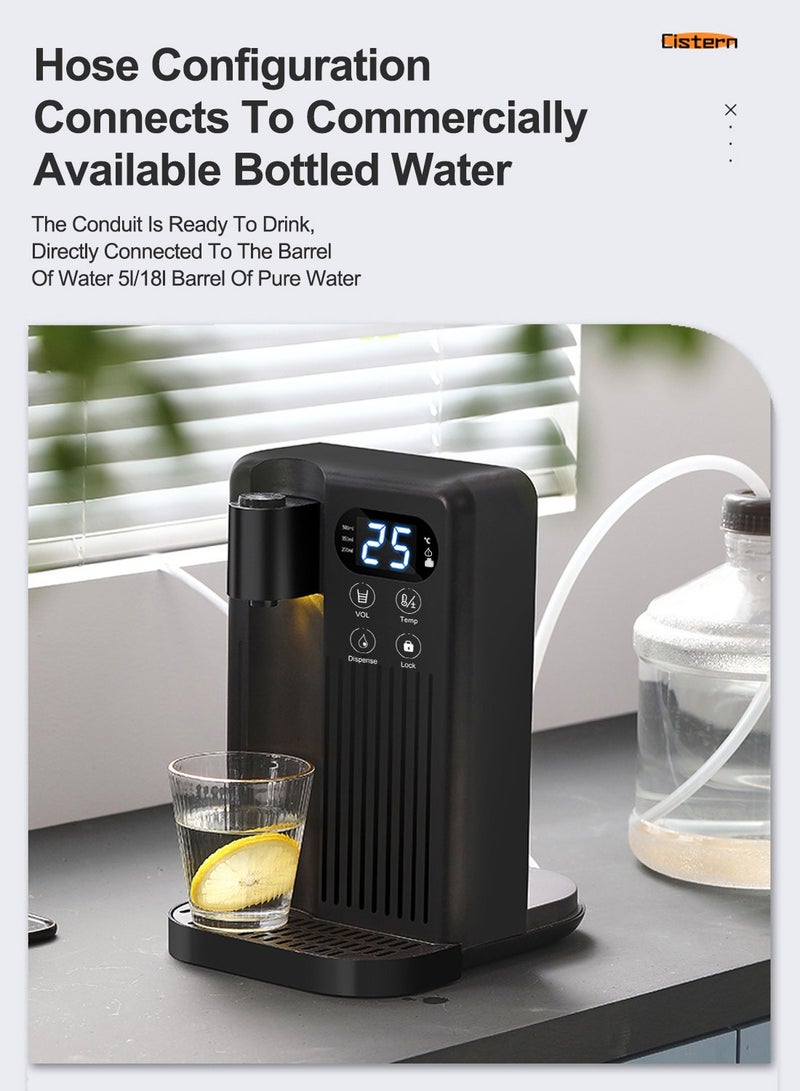 ET-LIFE Water Dispenser, Countertop Instant Hot Water Filter Dispenser, 12 Temperature Settings from Hot, 3L Large Capacity, Temp Safety Lock, Hot Water Dispenser for Home Kitchen Offices Dorm - Image 4