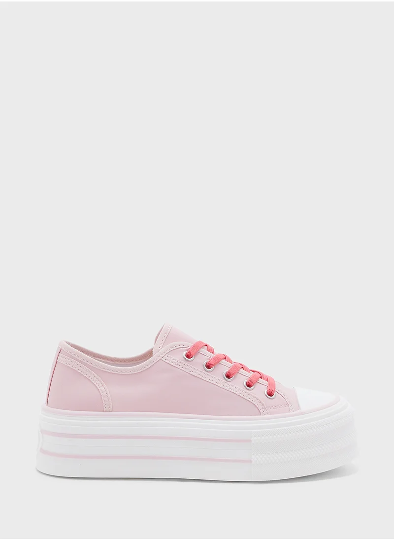 Ginger Canvas Heart Sneakers