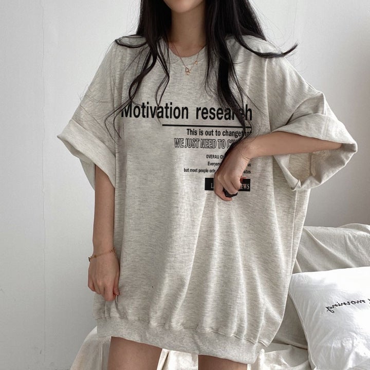 Factory Chubby Girl Plus Size Cotton Short-Sleeved T-Shirt Women'S Korean Loose Oversize Slimming Half-Sleeved Top - Image 1