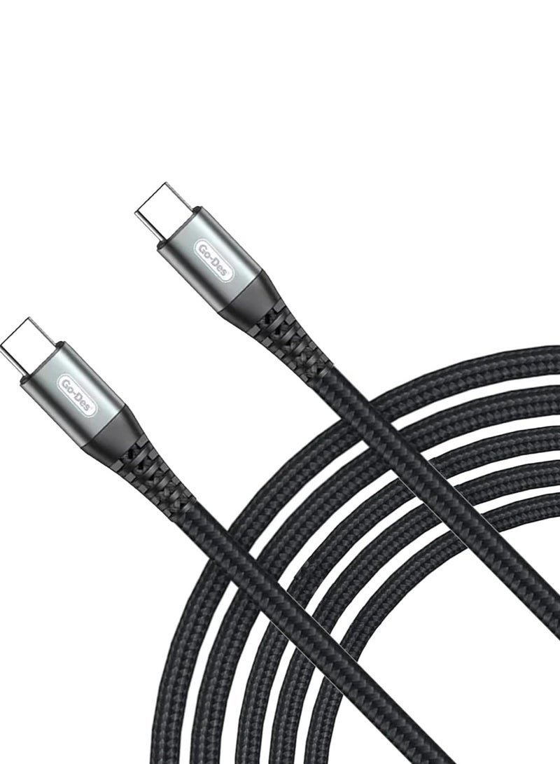 GO-DES GD-UC596 2meter 6ft USB C to USB Type C for IPAD Pro Samsung S20 PD 60W Cable for MacBook iPad Pro Quick Charger - Image 1