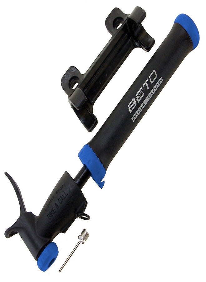 Beto Double Shot Mini Bicycle/Ball Pump, Black