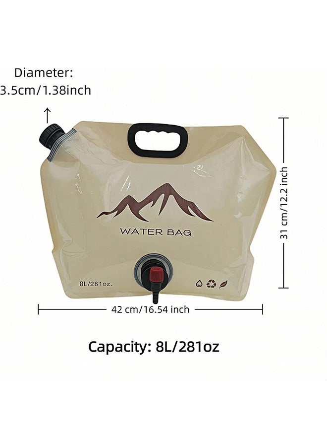 Quantum Folding Water Bag, Outdoor Portable Foldable Water Bag with Spigot, Large Capacity Water Container Bag for Camping Hiking Outdoor Adventures - Image 2
