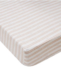 Crane BABY Babyezra Crib Sheet, Herringbone  - Image 2