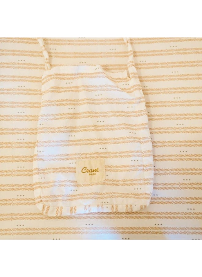Crane BABY Babyezra Crib Sheet, Herringbone  - Image 5