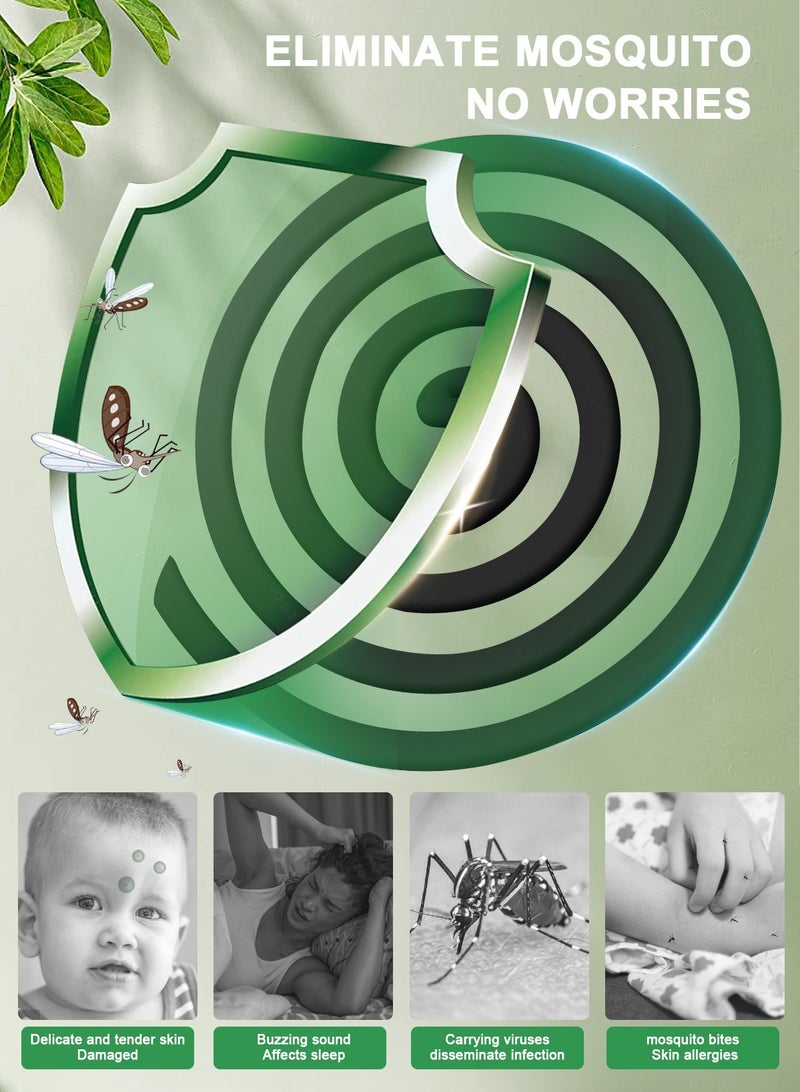 TOPONE 2Pack 24Coils Mosquito Coils  with 1 Mosquito Coil Box Iron Holder Household Censer Repellent Incense Coil - Image 2