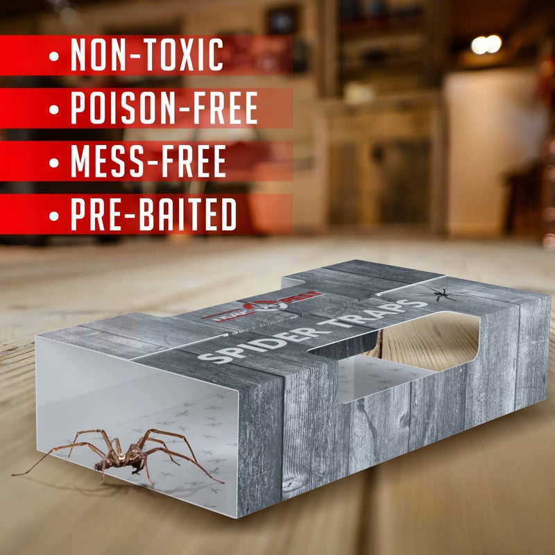 TRAP A PEST Spider Traps for Inside Your Home (16 Traps) - Spider Catcher Insect Traps Indoor - Spider Traps Indoor Bug Traps Sticky Traps for Spiders - Pre Baited Ultra Sticky Insect Glue Traps - Trap a Pest - Image 2