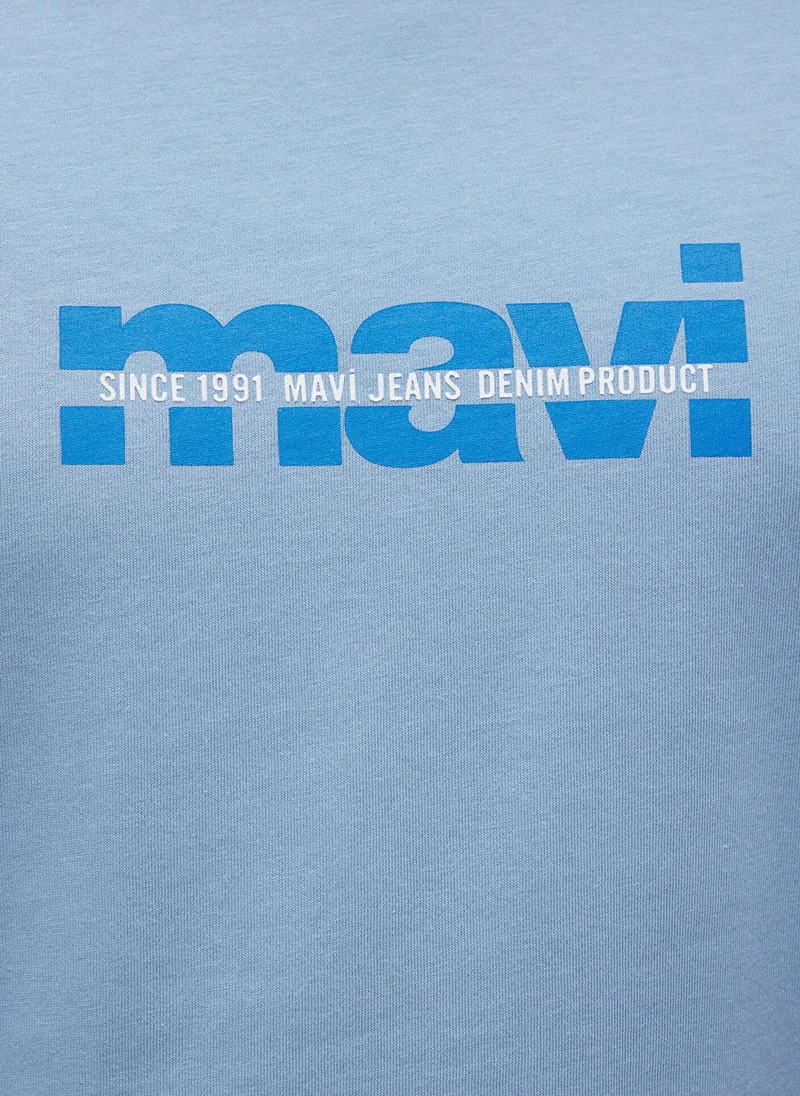 MAVI Mavi Logo Printed Blue Tee
