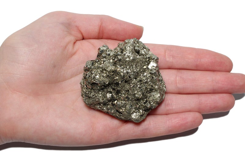Dey Designs Large Pyrite Chunk Fools Gold Specimen- Iron Pyrite Raw Crystal Stones - Healing Crystals - Raw Natural Rough Stones - Crystal Healing Stones