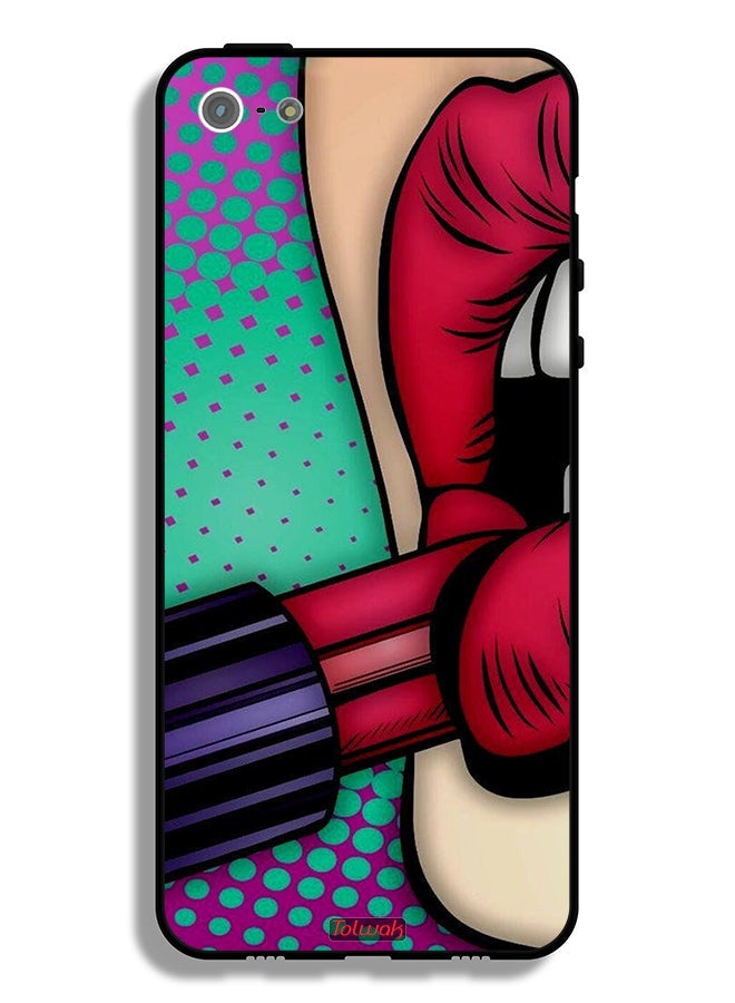 Tolwak Apple iPhone 5/5s/SE Protective Case Lipstick - Image 2