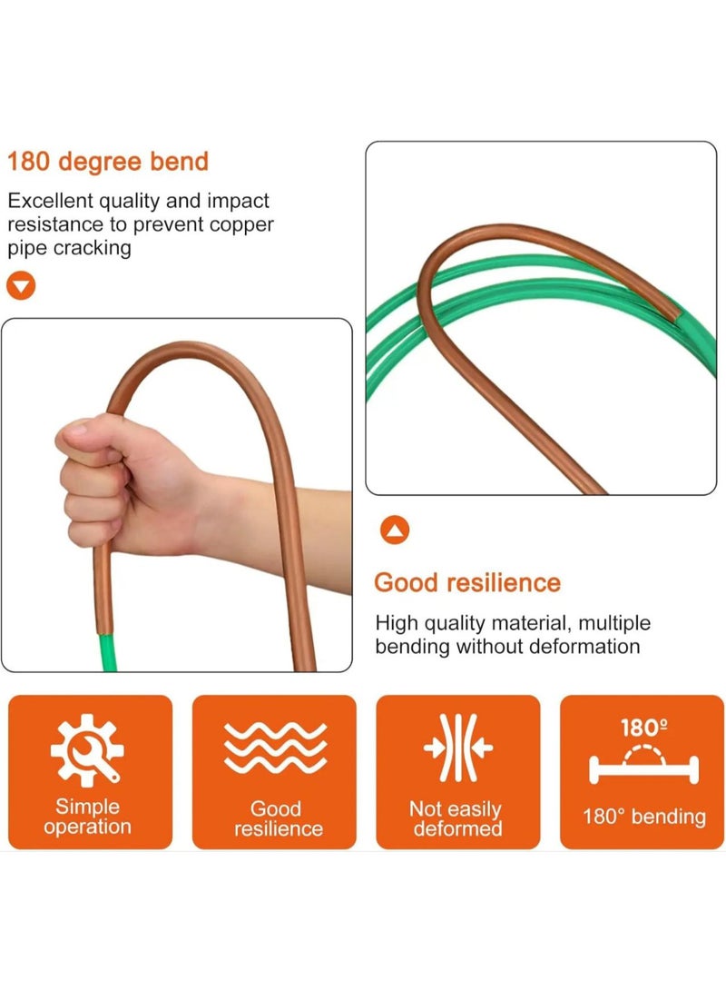 Professional HVAC Tube Bender Set, 4 Pcs Set AC Copper Pipe Bender 3/8,1/2, 5/8,3/4 inch (4m Lenght each size) - Image 1