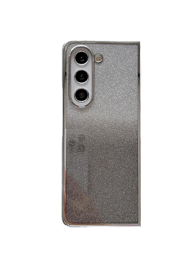 S-TOP Case For Samsung Galaxy Z Fold3 Electroplating Frame + Glitter Paper Full Coverage Phone Case - Image 1