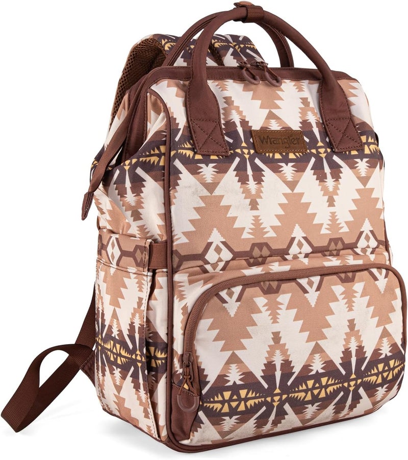Wrangler Aztec Organized Backpack with Stroller Strap - Image 1