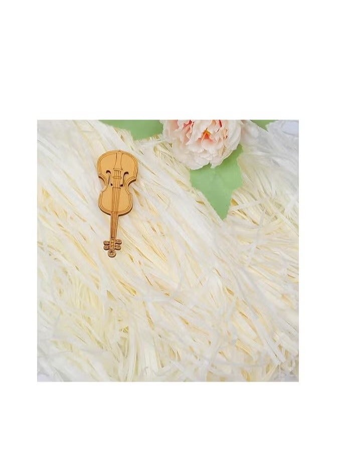 إيليلي 300 جرام من ورق الرافي الممزق، خيوط صديقة للبيئة، قصاصات ورقية مجعدة، حشو ورقي مجعد، ورق ممزق لحشو صناديق الهدايا (أبيض) - Image 2