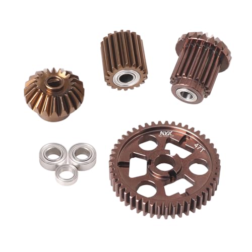KYX Racing Aluminum Front Transmission Gear Set Upgrades Accessories for 1/10 RC Crawler Car Tamiya Hotshot II - Image 5