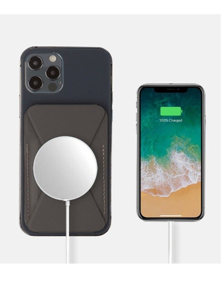 ELTRAZONE Magsafe Magnetic Leather Wallet Card Holder Case Cover For Apple iPhone 12 Pro Max  - Image 1